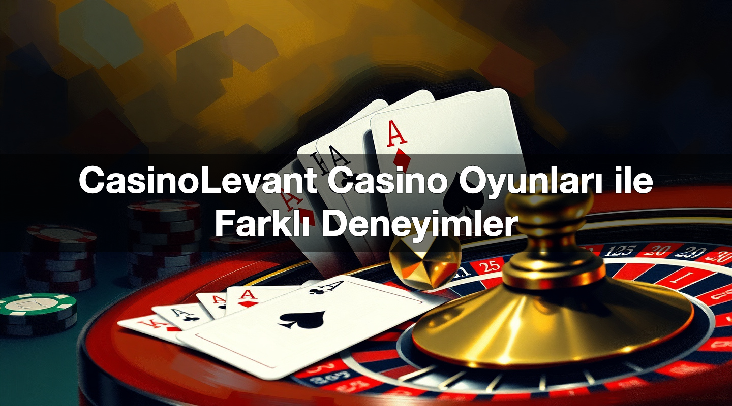 CasinoLevant Casino Oyunları ile Farklı Deneyimler 2 CasinoLevant Casino Oyunları ile Farklı Deneyimler
