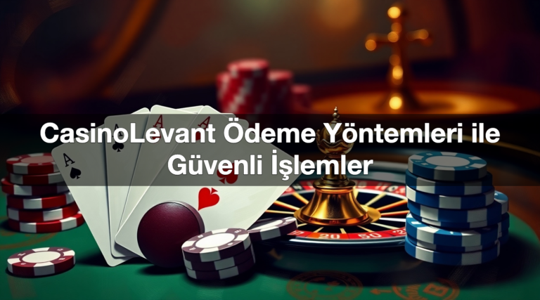 CasinoLevant Ödeme Yöntemleri ile Güvenli İşlemler
